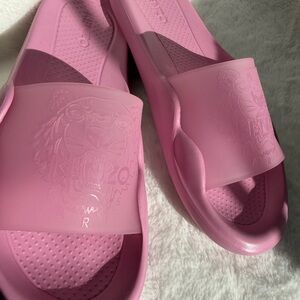 Kenzo Vibrant Pink Slide Sandals